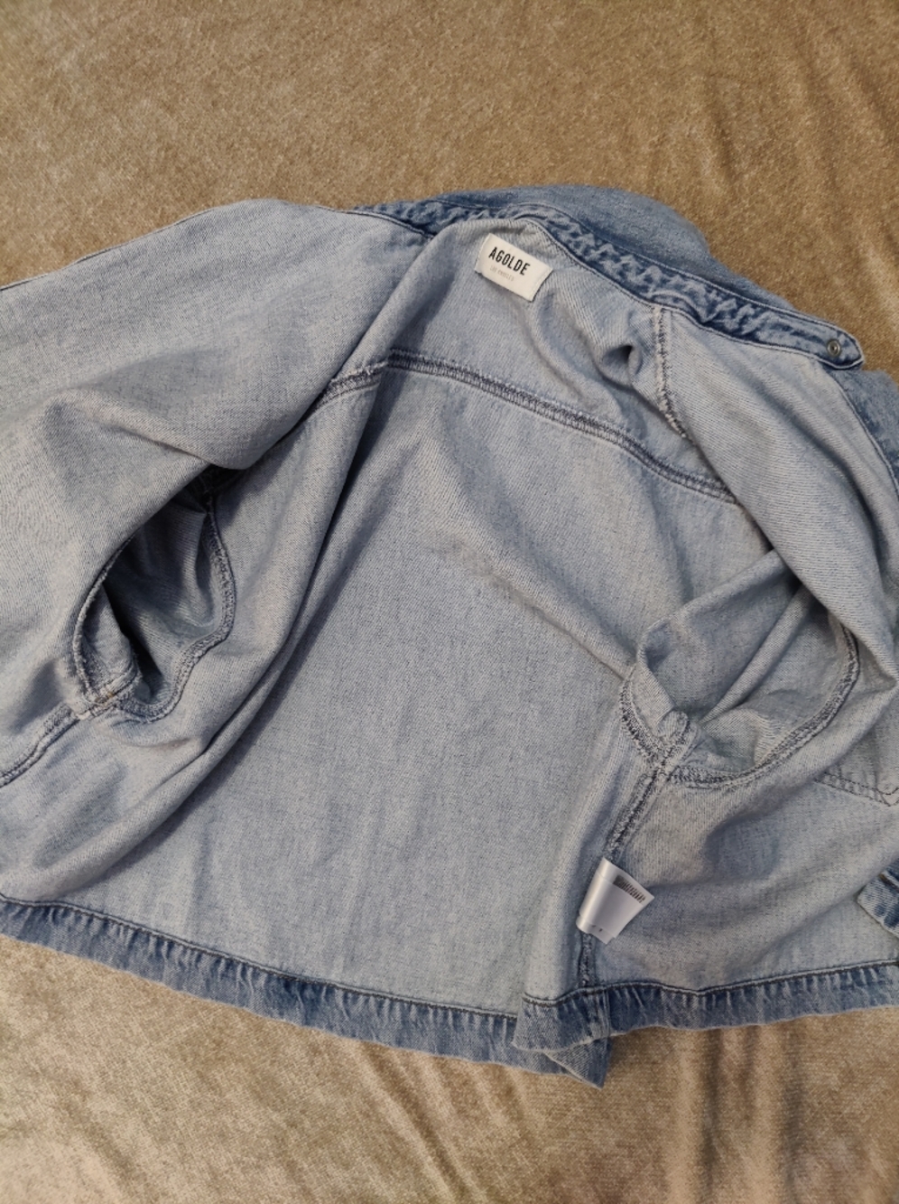 AGOLDE Rona Box Cropped Denim Shirt, size XS - Picture 15 of 16